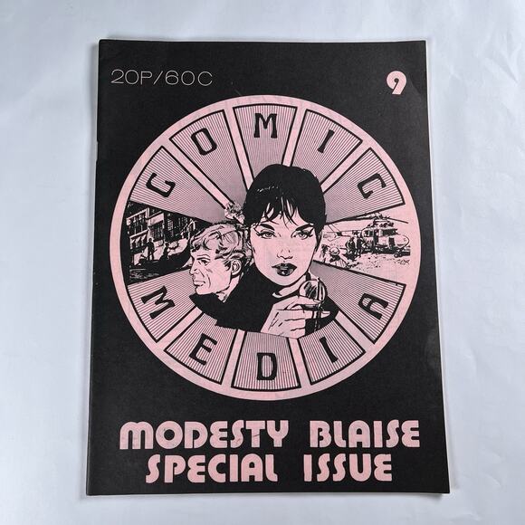 Comic Media #9 - 1973 UK Comic Zines Modesty Blaise Issue Peter O'Donnell Rare - Picture 1 of 10